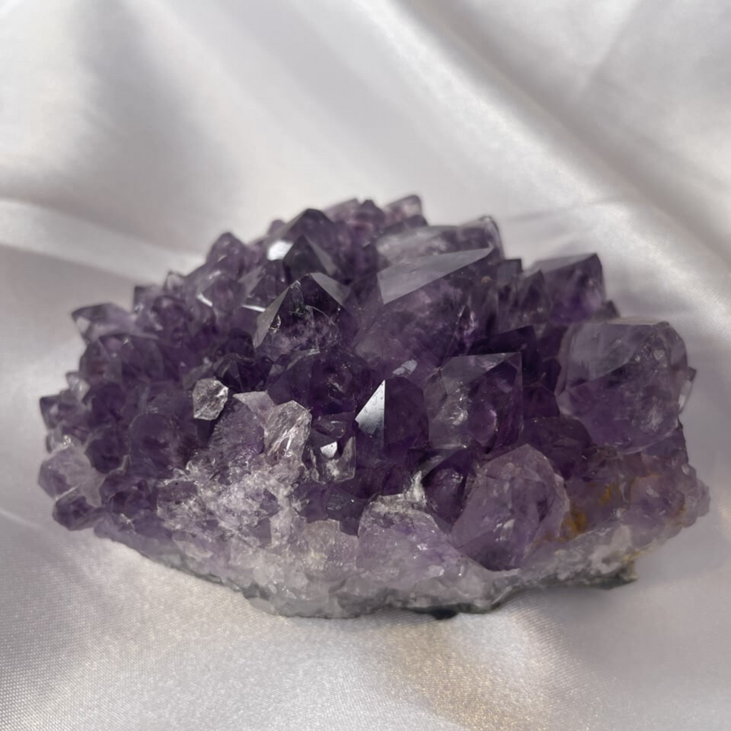 small purple amethyst cluster